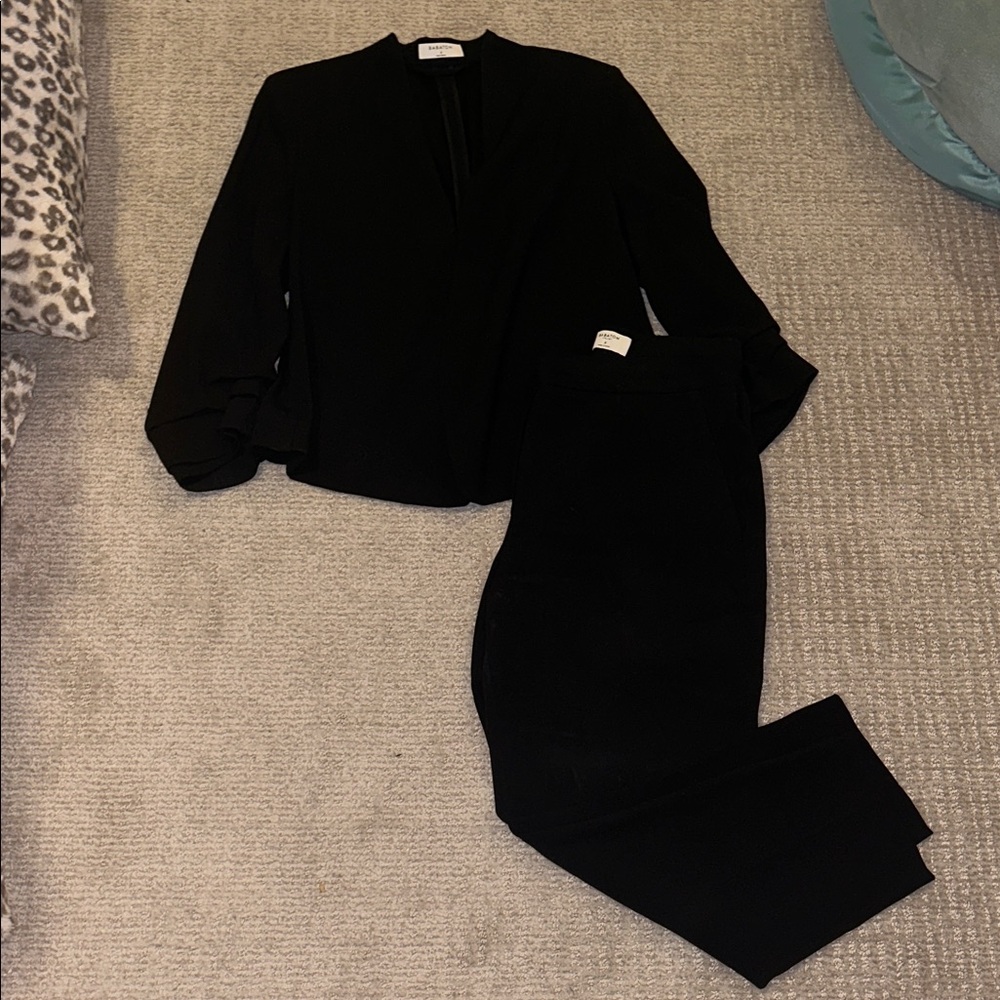 Babaton Classic Black Blazer and Ankle Pants